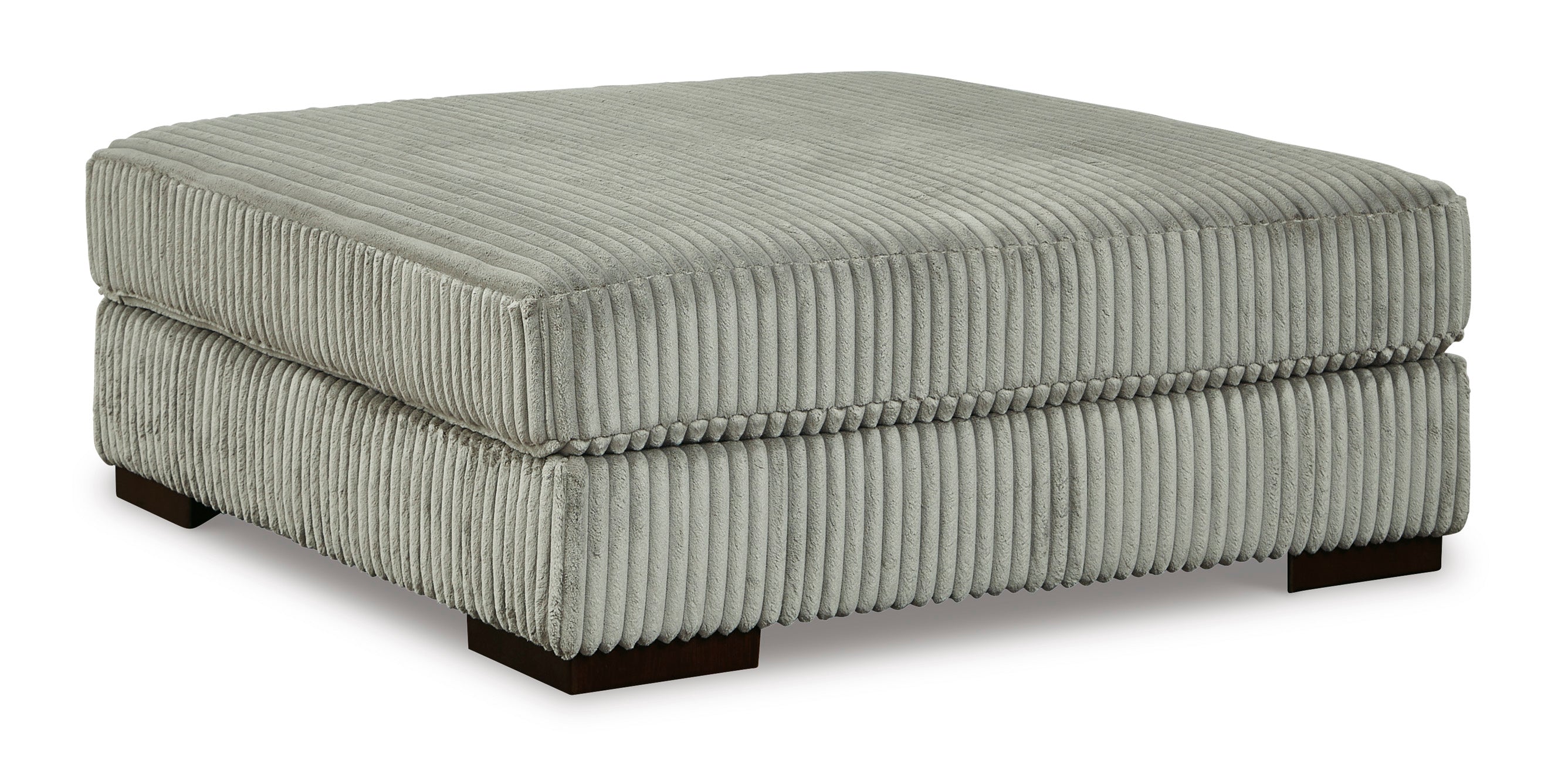 Lindyn Oversized Ottoman Fog Fabric