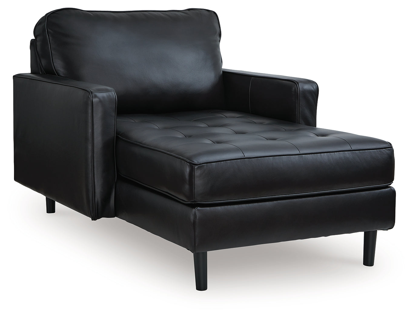 Bryceview Leather Chaise – Onyx