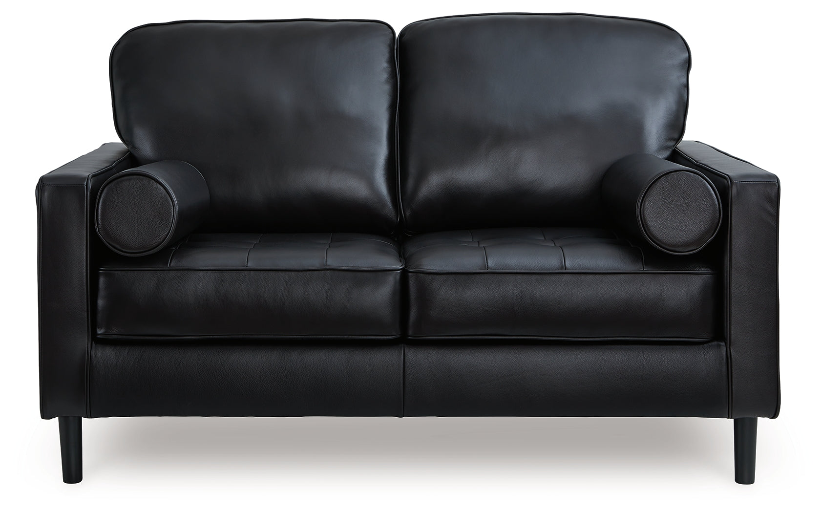 Bryceview Leather Loveseat – Onyx