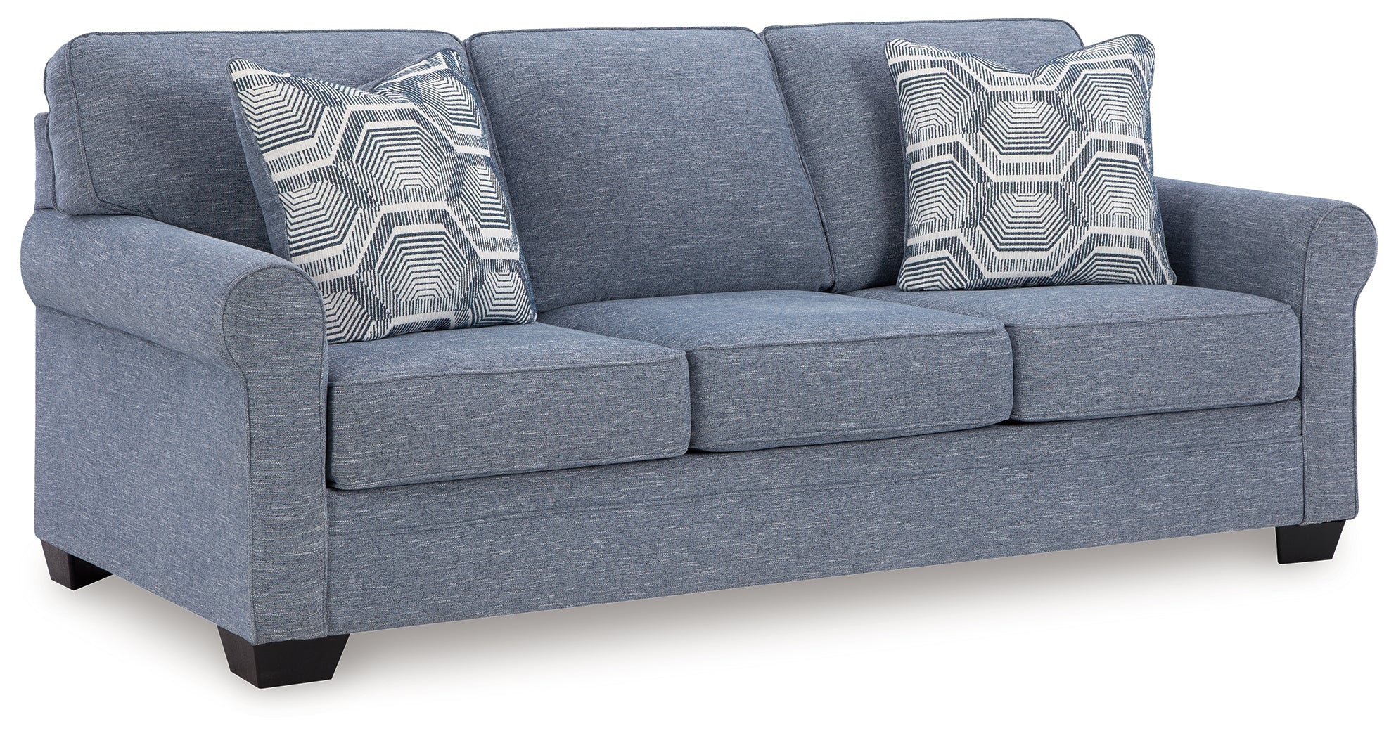 Carissa Manor Sofa in Denim Performance Fabric