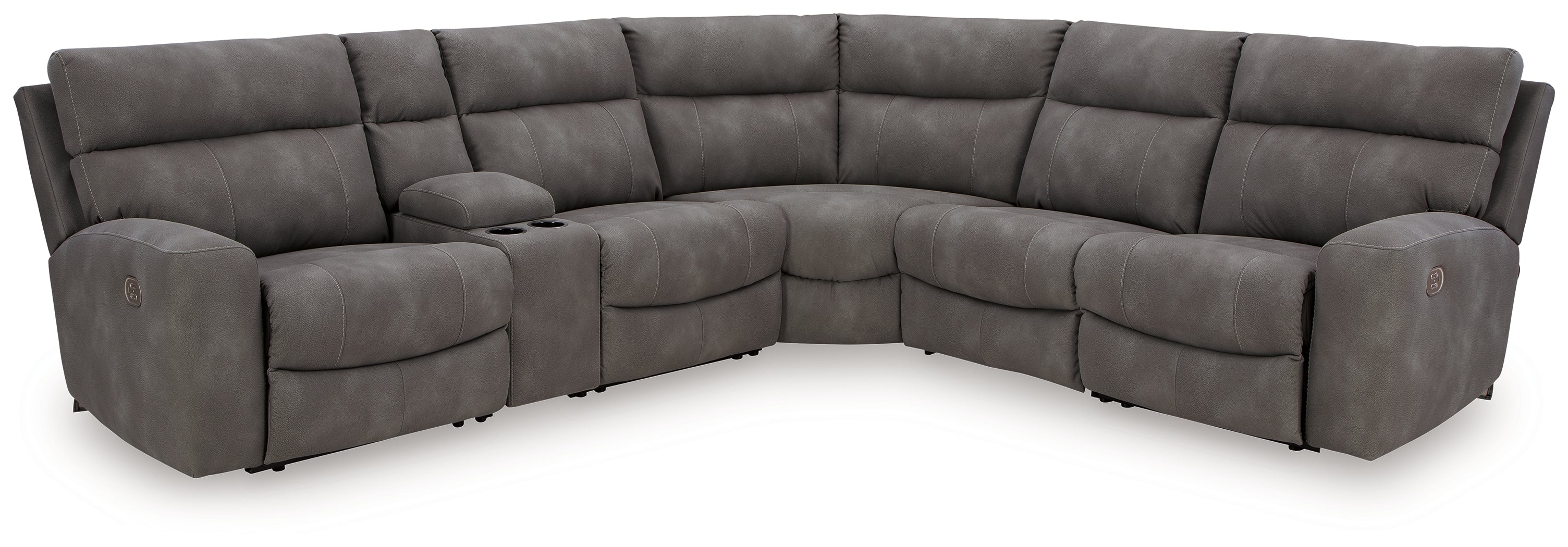 Next-Gen DuraPella 6-Piece Power Reclining Corner Sectional – Slate