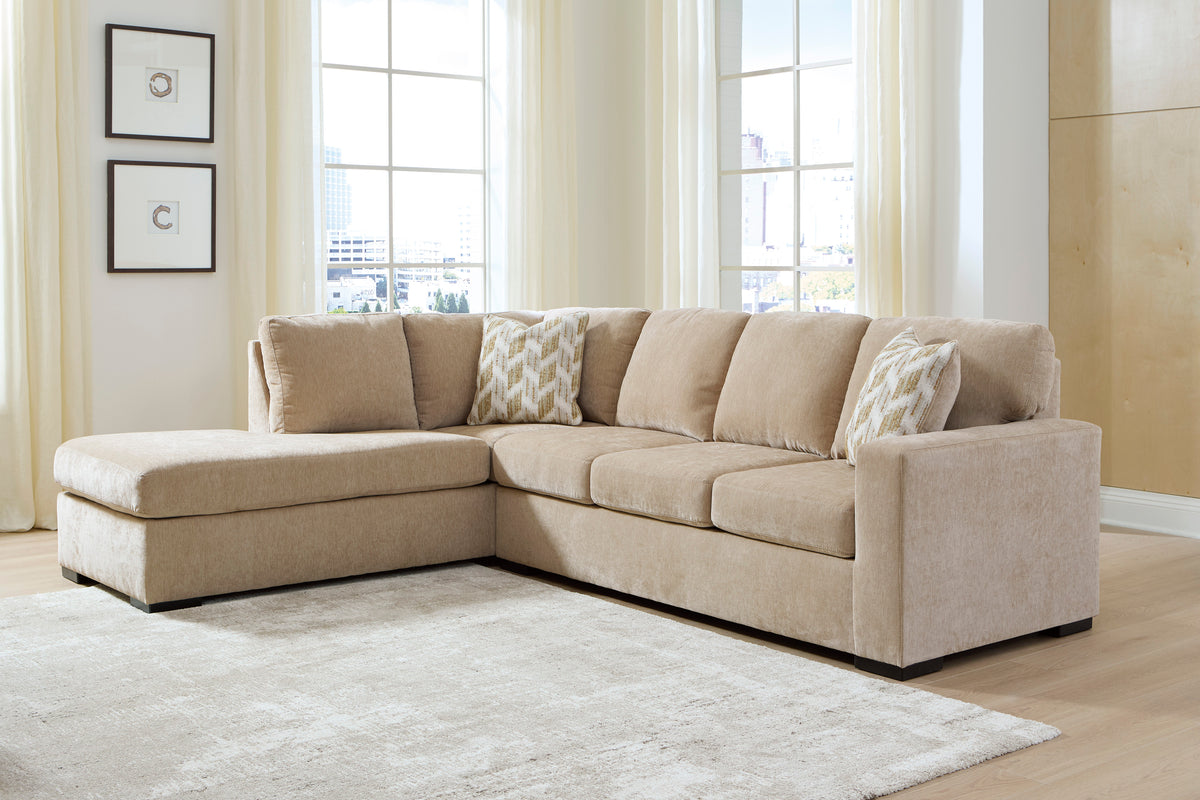 MaKaylen 5 Seater Sectional Sofa with Chaise - Almond