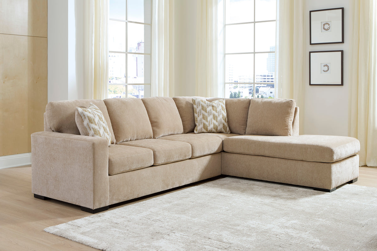 MaKaylen 5 Seater Sectional Sofa Bed with Chaise - Almond