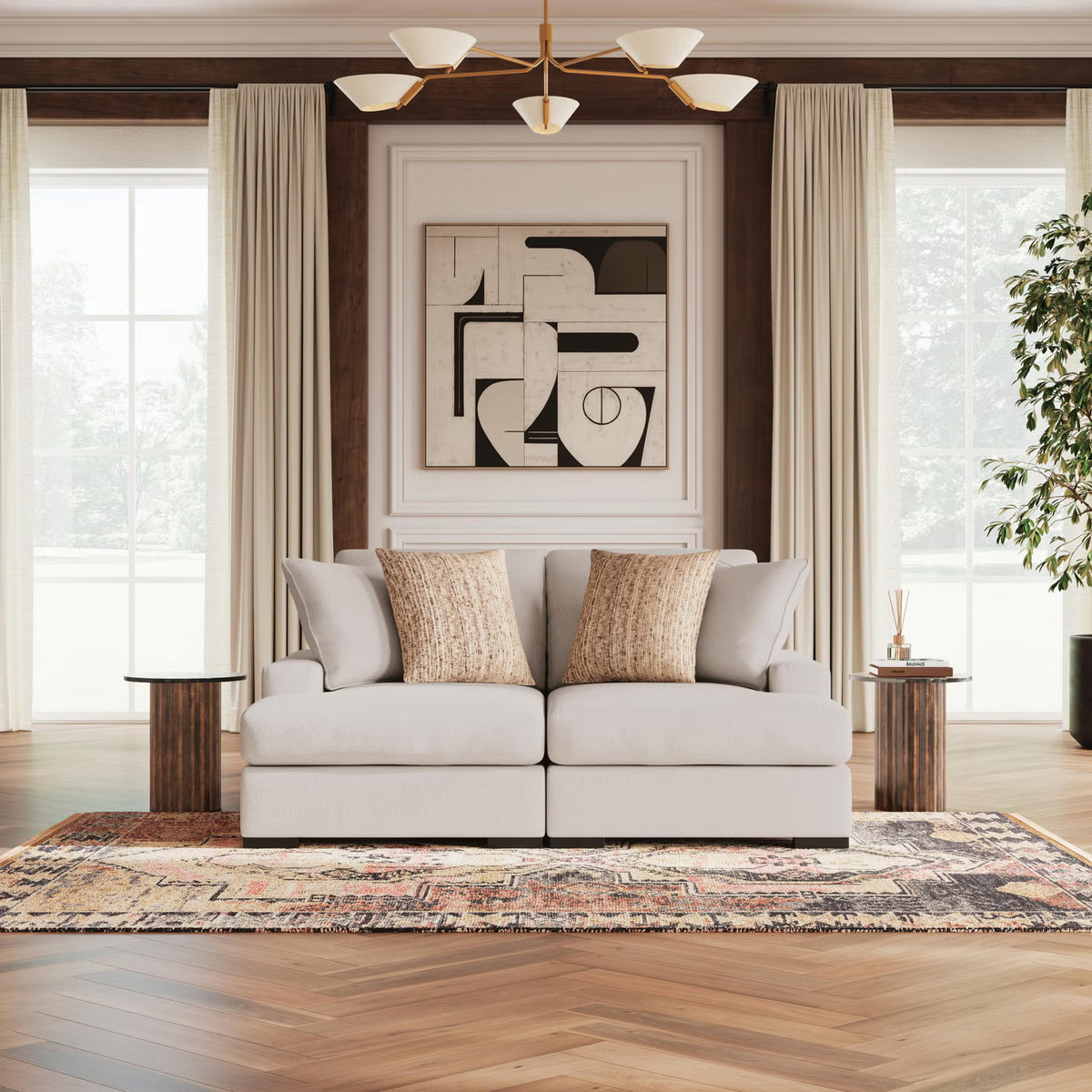 Calden Super Chaise – Oyster