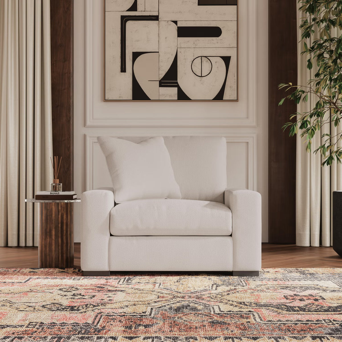 Calden Oversized Accent Chair – Oyster