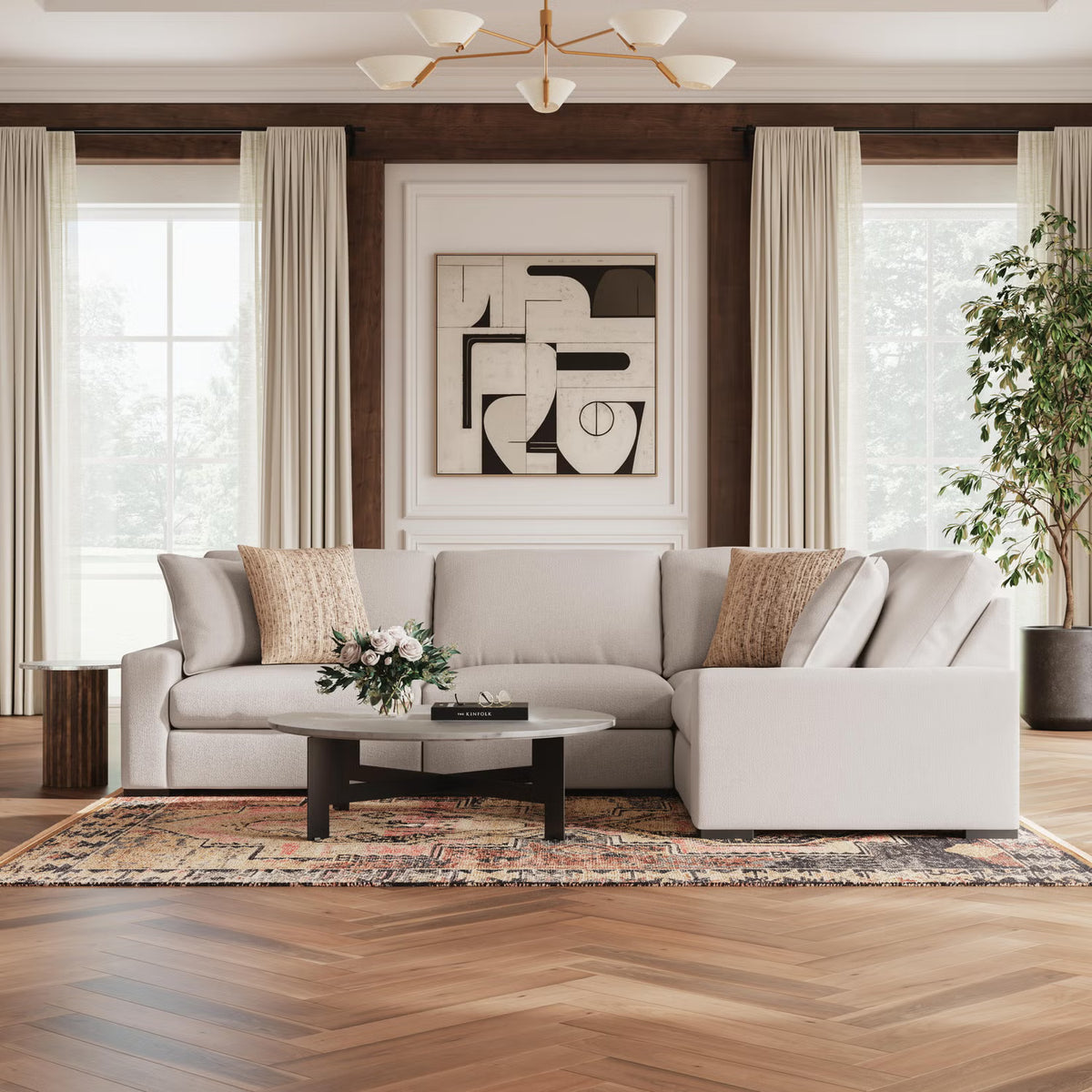 Calden Corner Sofa – Oyster