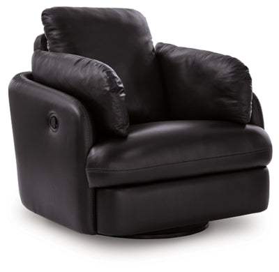 ModMax II Top Grain Leather Swivel Glider Recliner