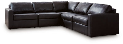 ModMax II Premium 5-Piece Top Grain Leather Modular Sectional