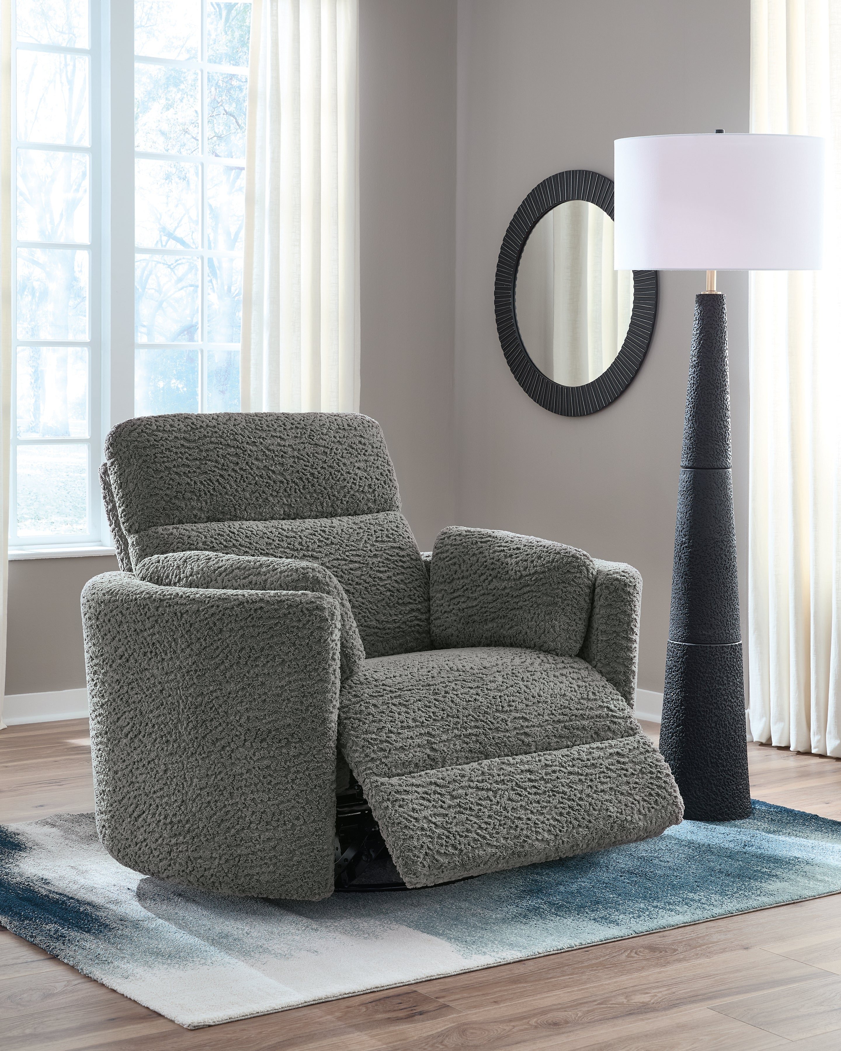 Moonrae Swivel Glider Power Recliner – Lead