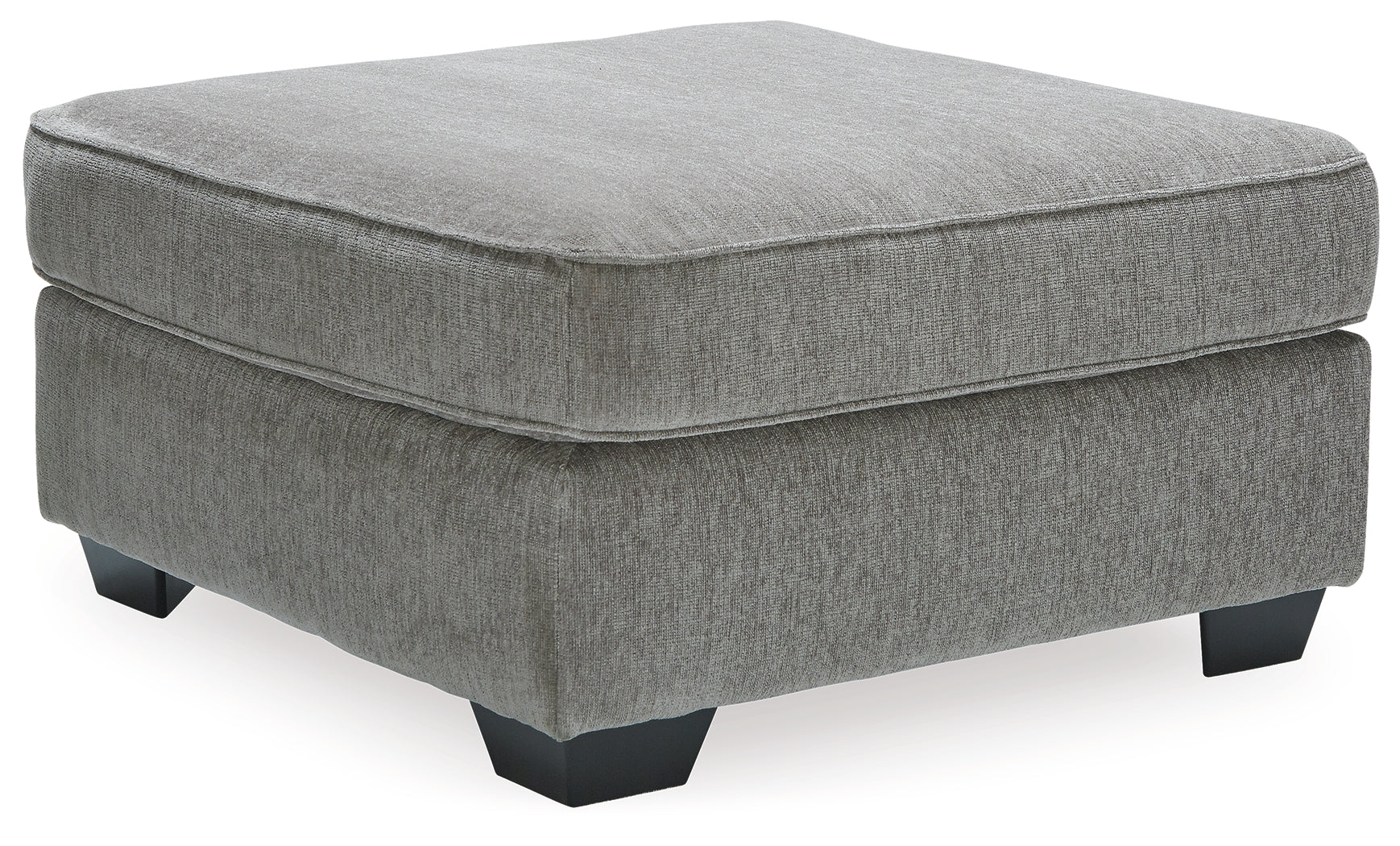 Altari Oversized Accent Ottoman in Alloy Fabric