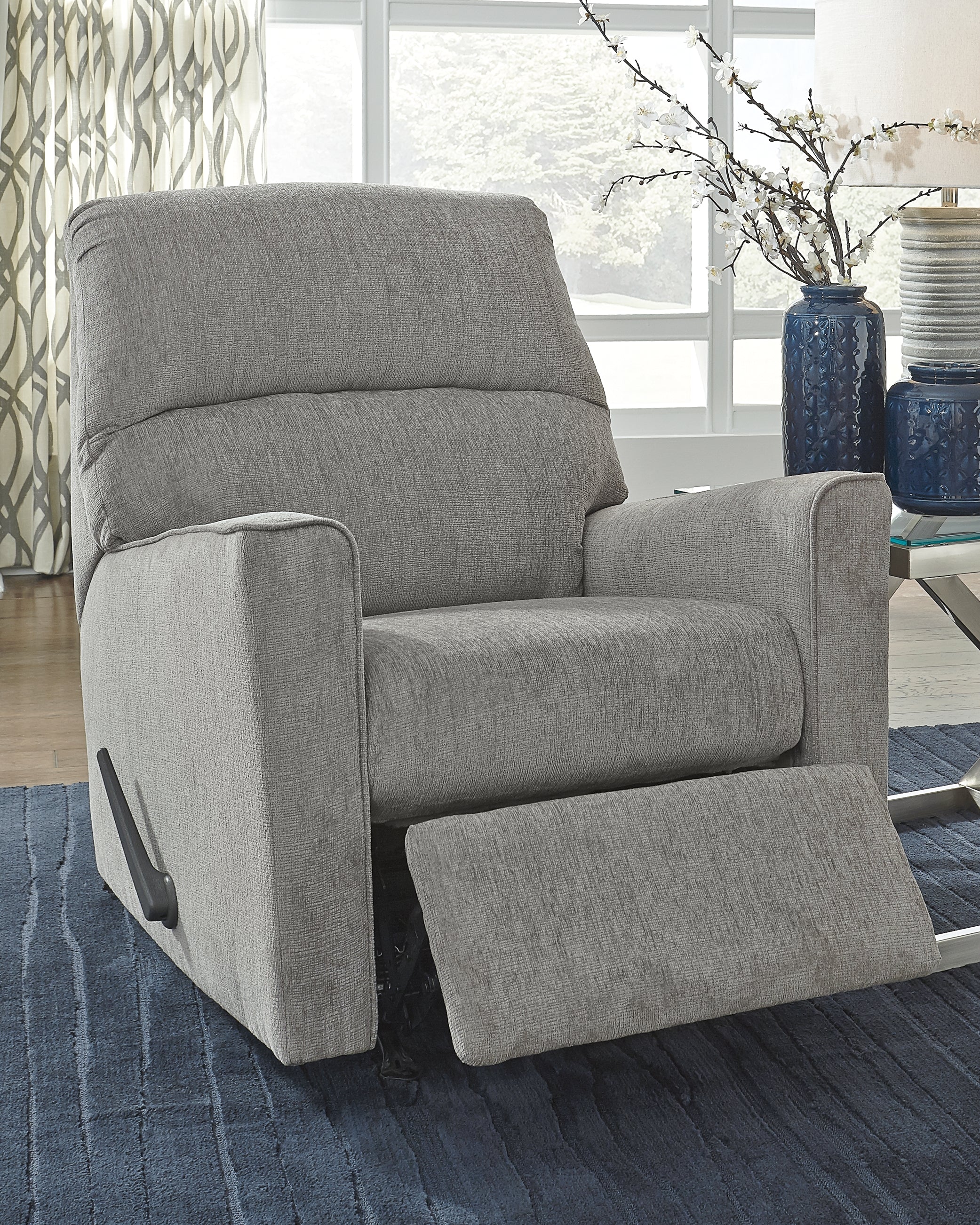 Altari Rocker Recliner in Alloy Fabric