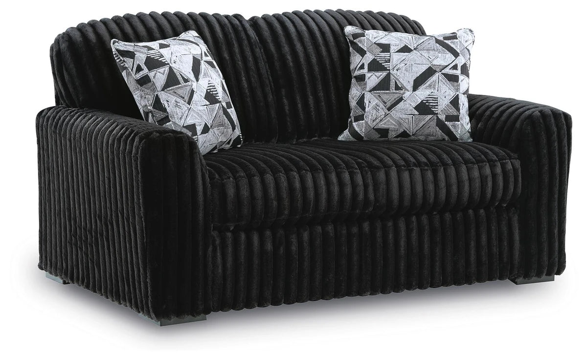Midnight-Madness Loveseat – Onyx