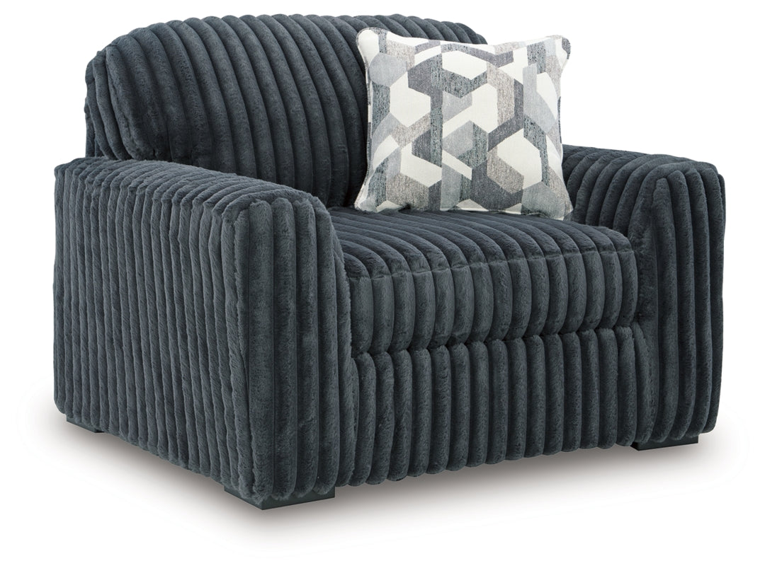 Midnight-Madness Oversized Chair – Gunmetal