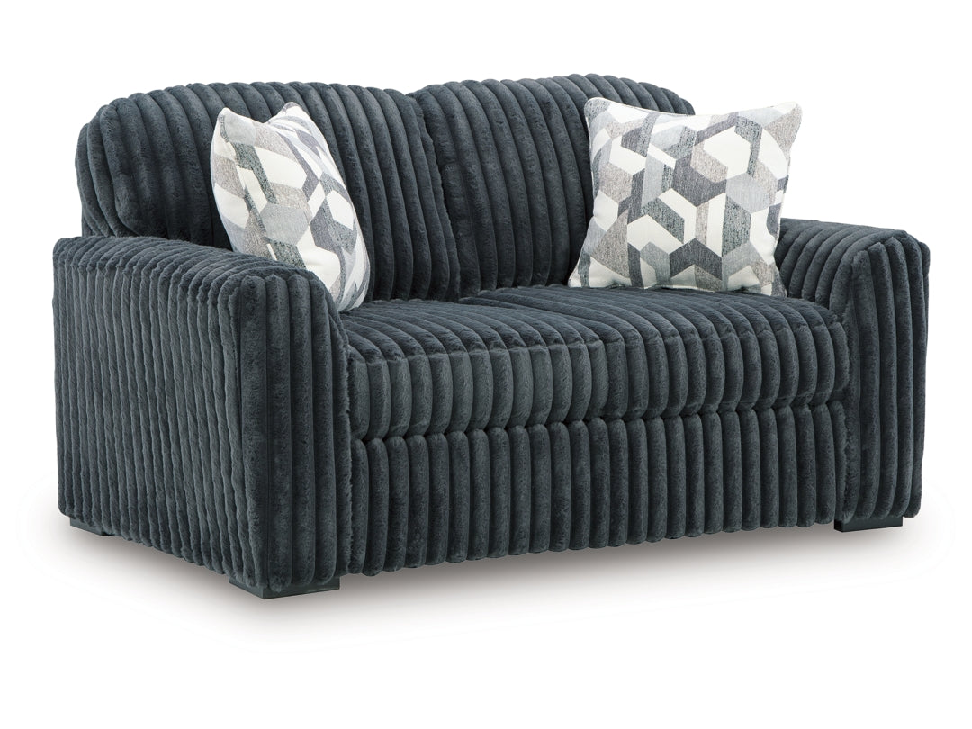 Midnight-Madness Loveseat – Gunmetal