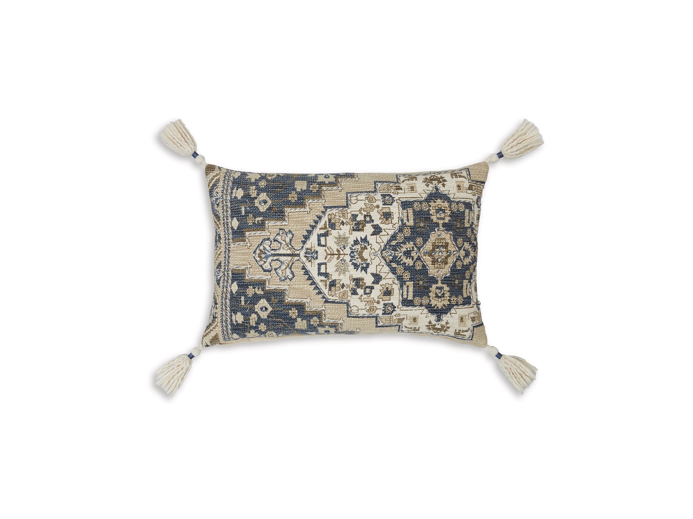 Winbury Medallion Tassel Lumbar Cushion