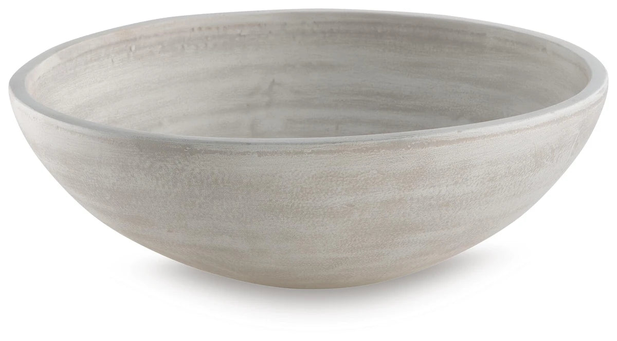 Meadie Terracotta Bowl - Distressed White
