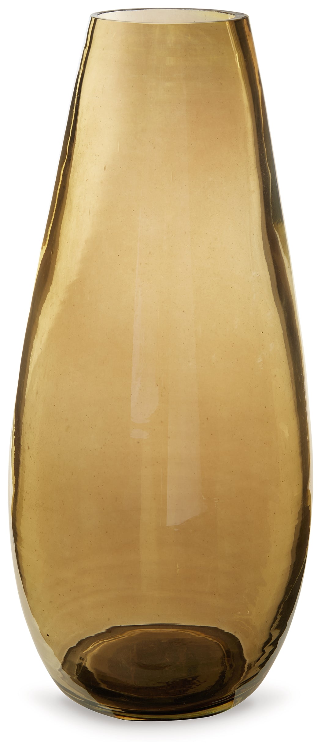 Rhettman Medium Glass Vase in Amber Finish