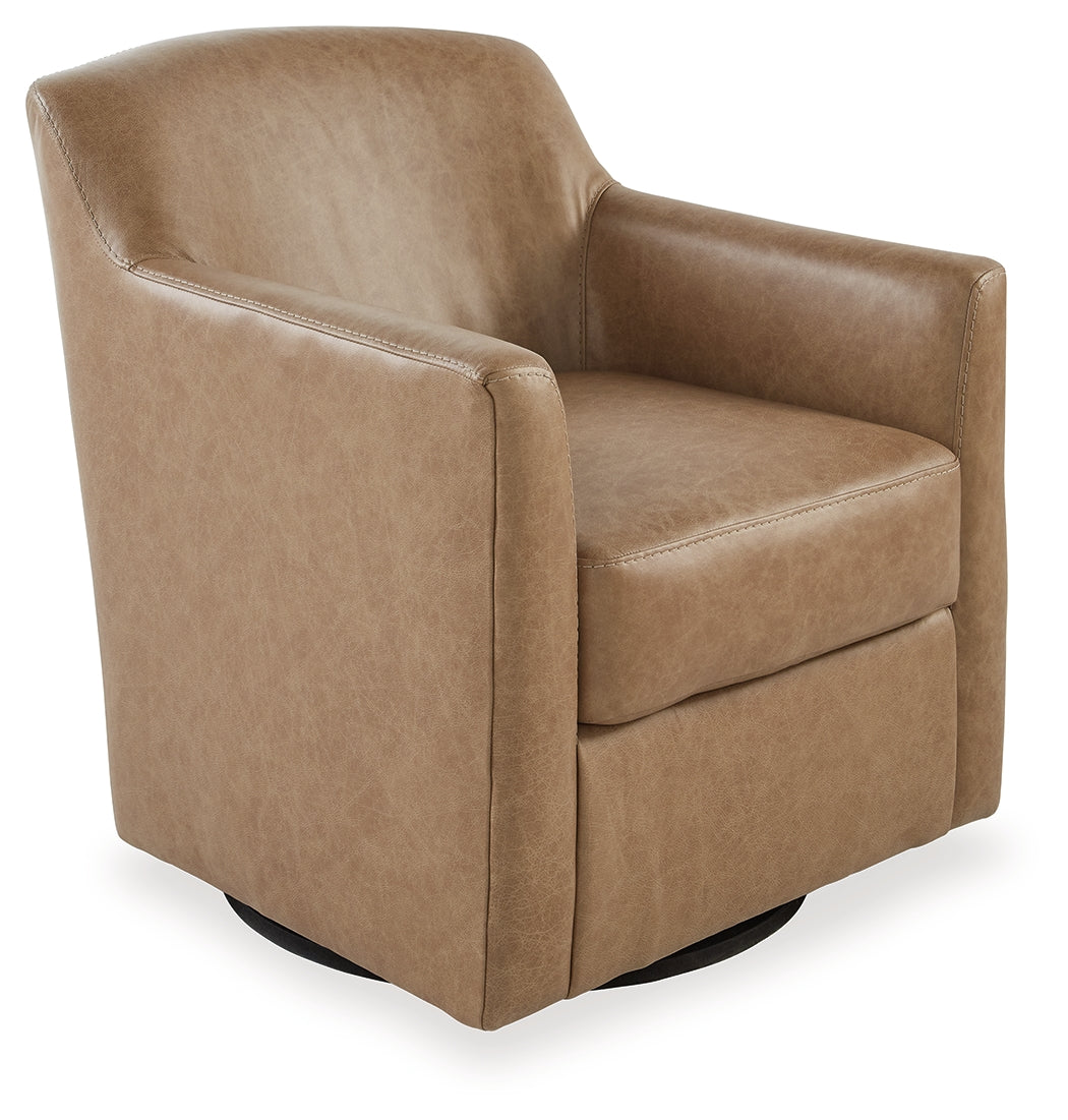 Bradney Swivel Accent Chair – Tumbleweed Leather
