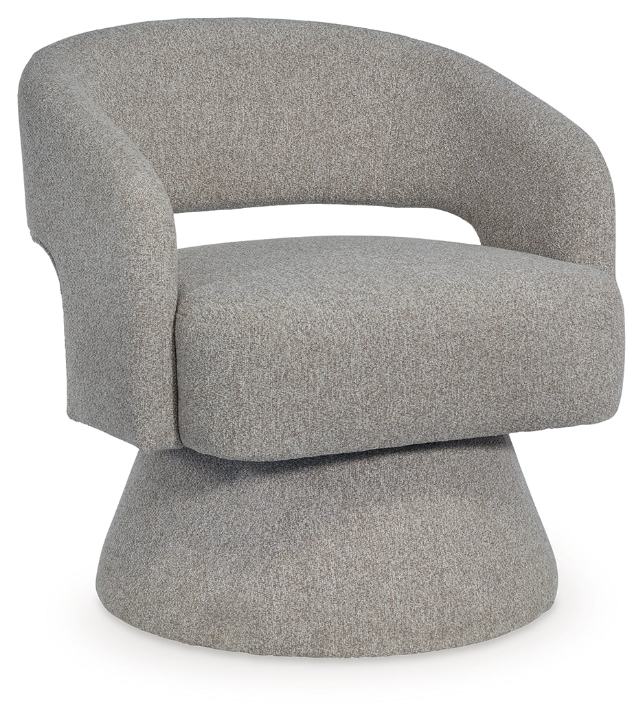 Nashkins Swivel Accent Chair – Pebble Bouclé