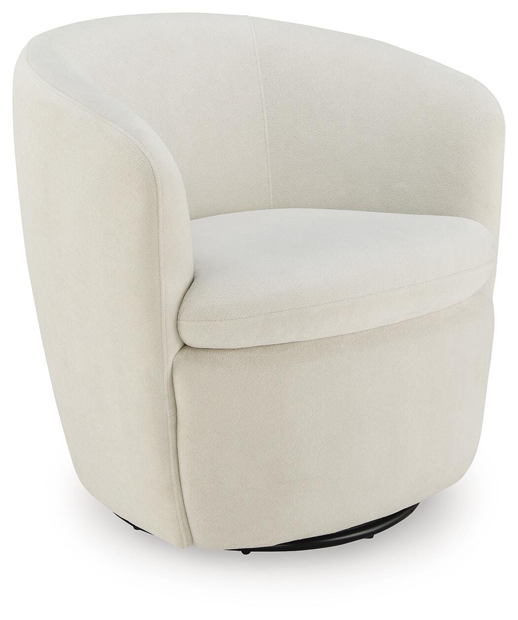 Leemont Swivel Arm Chair - Snow