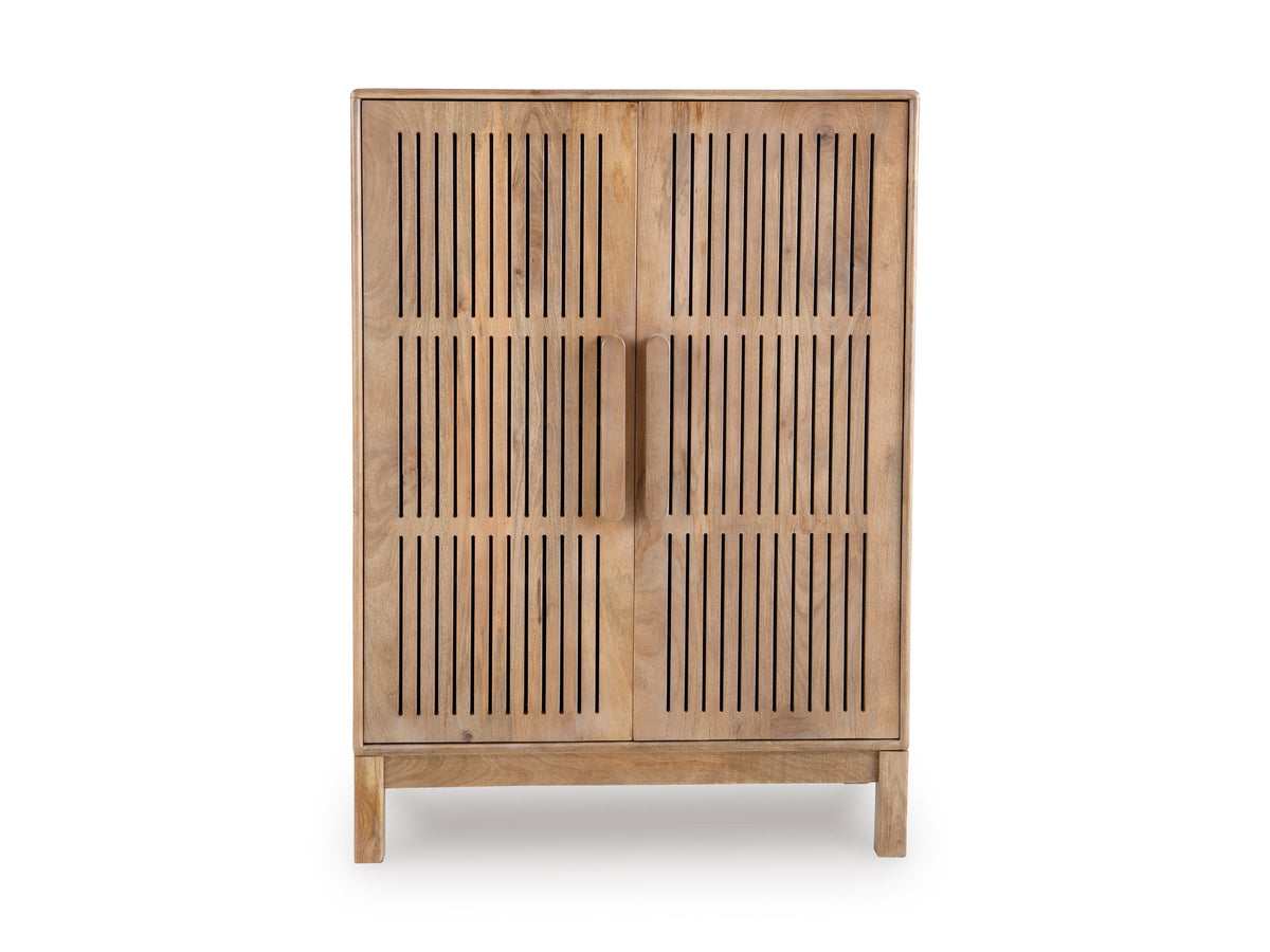 Pellamour Mango Wood Bar Cabinet – Natural Brown