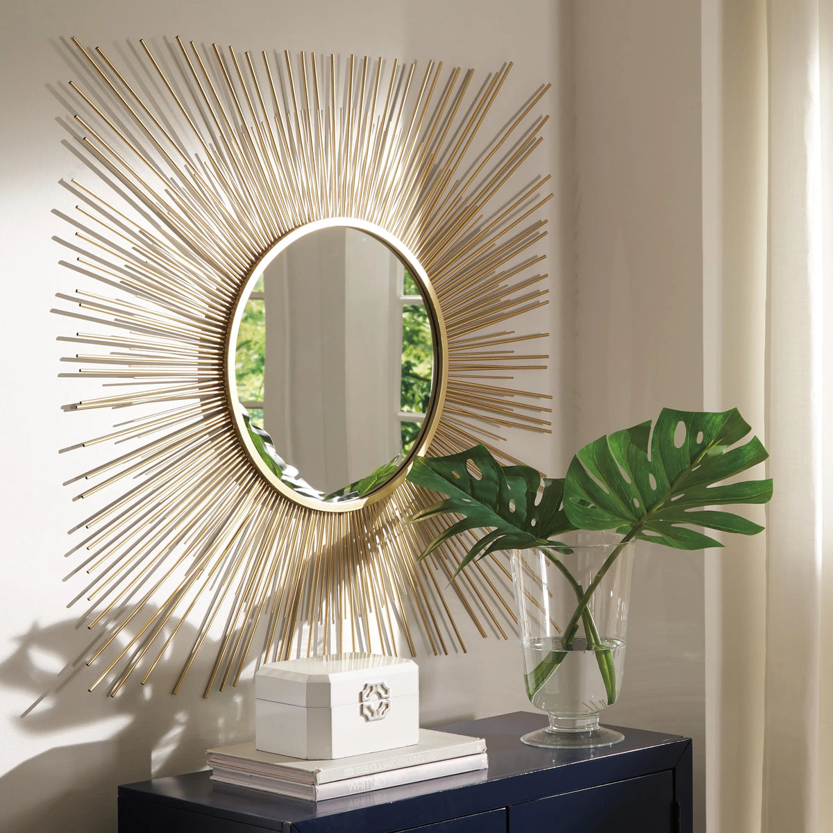 Elspeth Sunburst Accent Mirror – Gold