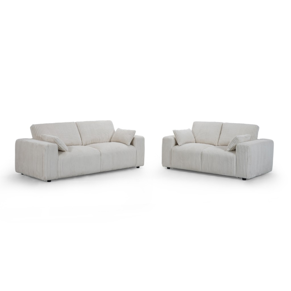 Amore 3 + 2 Seater Sofa Set - Snow