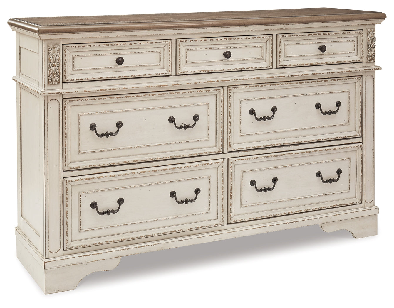 Realyn 7-Drawer Dresser – Two-Tone French Cottage Style