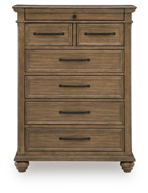 Waynely 7 Drawer Chest of Drawers - Medium Brown