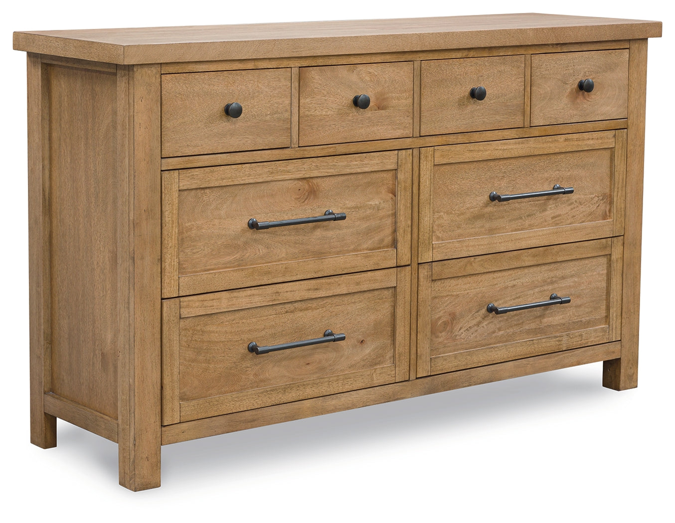 Kristiland Dresser in Light Brown Timber Finish