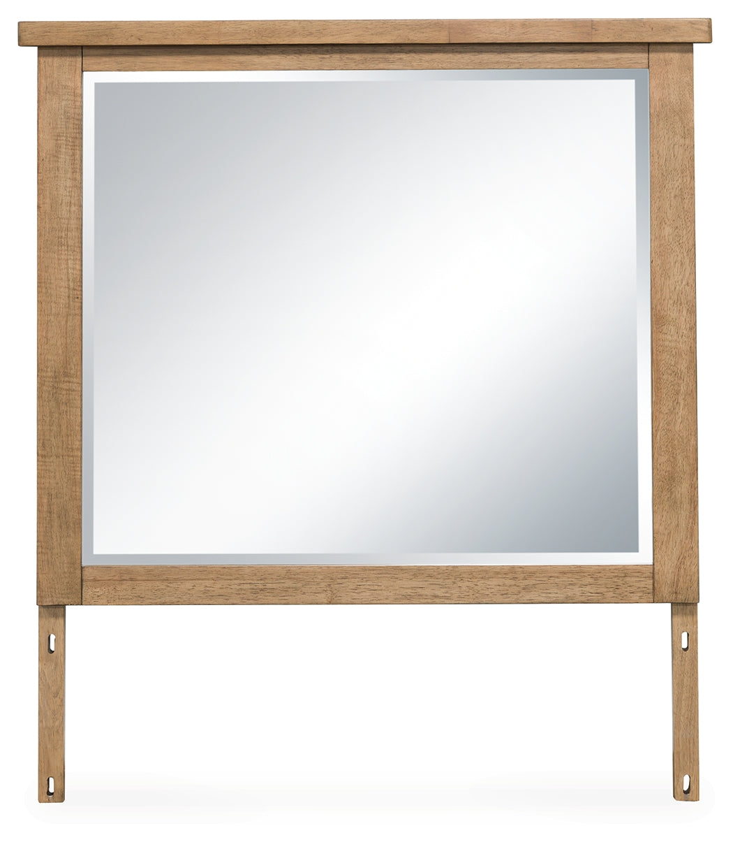 Kristiland Mirror in Light Brown Timber Finish