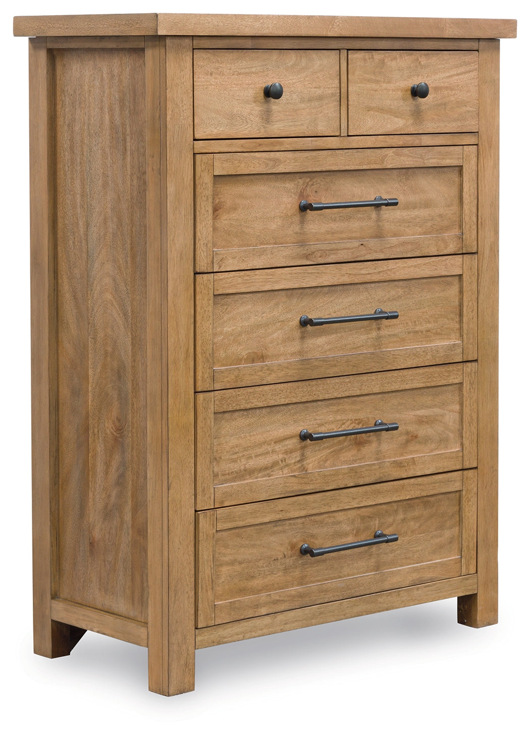Kristiland Tallboy in Light Brown Timber Finish