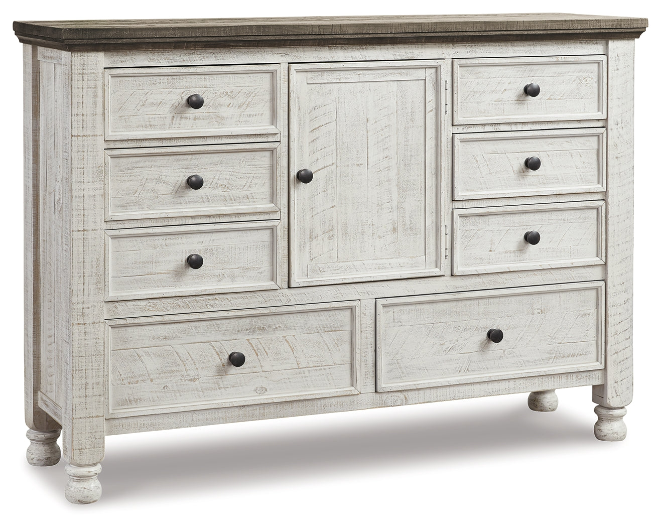 Havalance Bedroom Dresser – Two-Tone Rustic 8-Drawer Cabinet