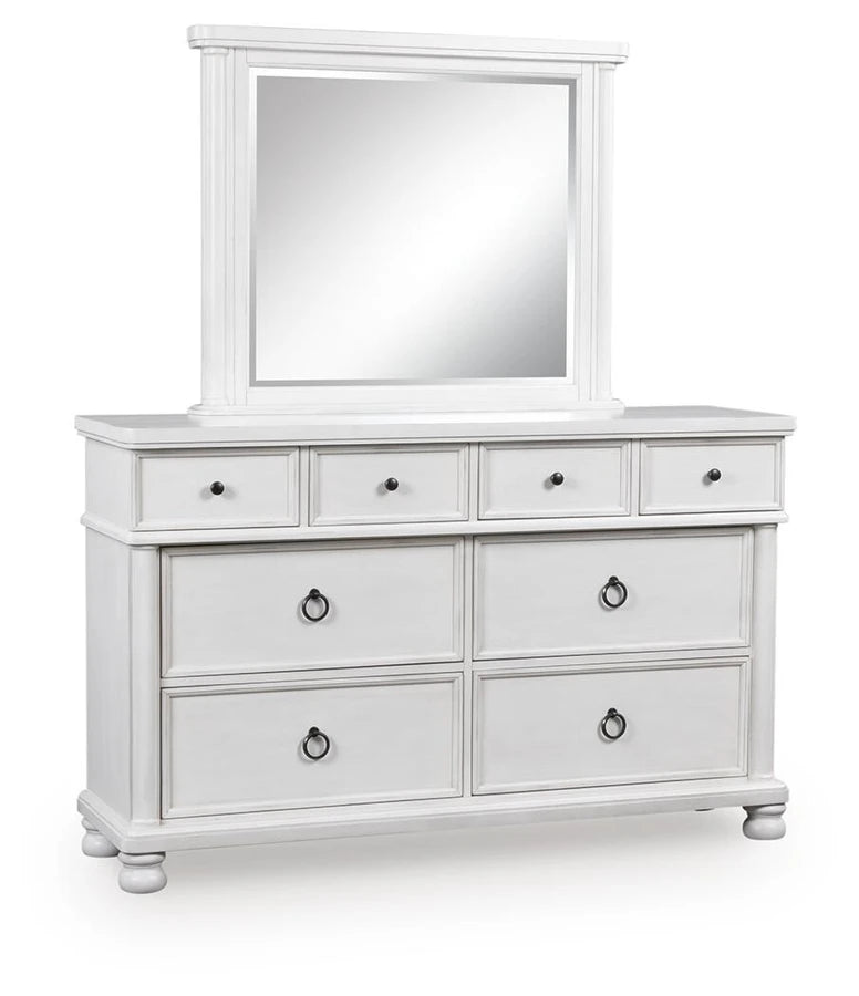 Chadworth Dresser with Mirror – Antique White