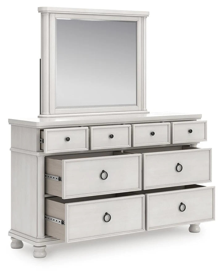 Chadworth Dresser with Mirror – Antique White