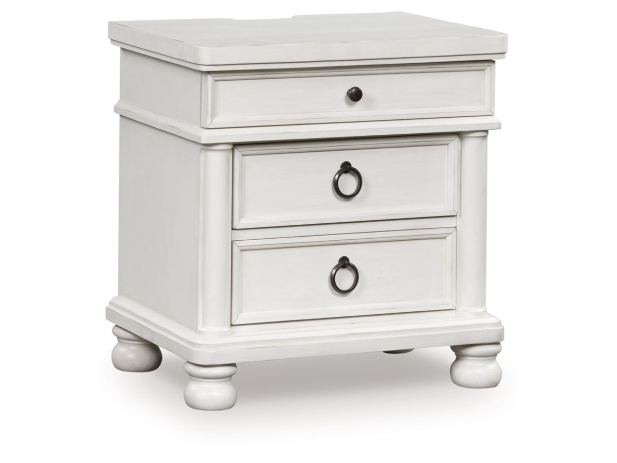 Chadworth Bedside Table – Antique White