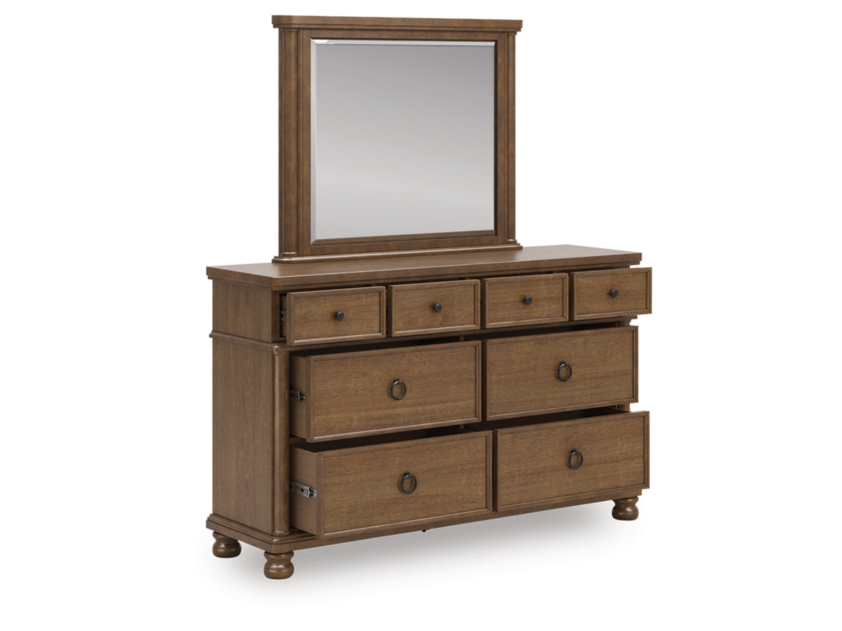 Chadworth Dresser with Mirror – Brown