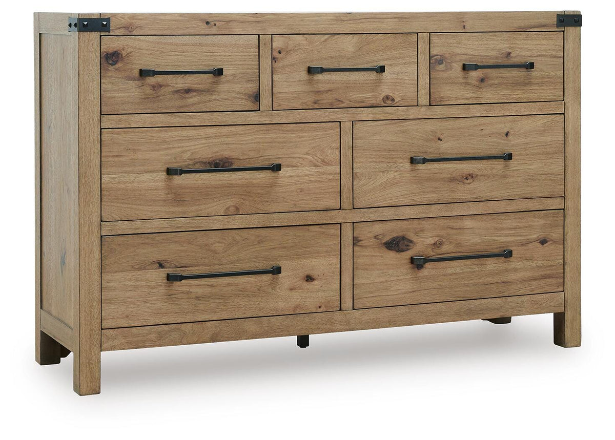 Ridgester Dresser - Light Brown
