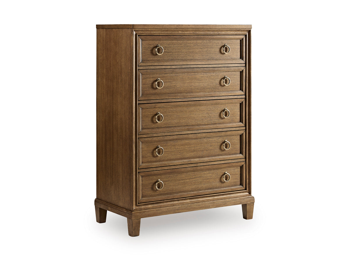 Jorlaina Five Drawer Chest - Brown