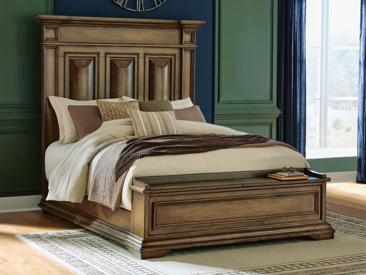 Channley Panel Storage Bed - Brown