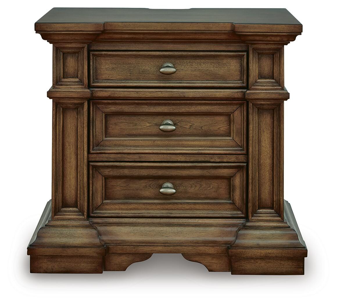 Channley Bedside Table - Brown