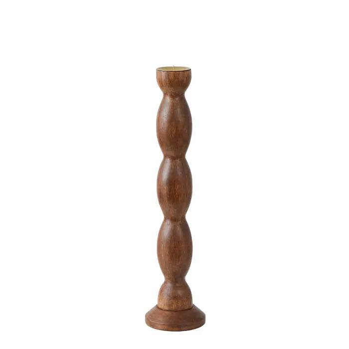 Curva Wooden Floor Candle Holder
