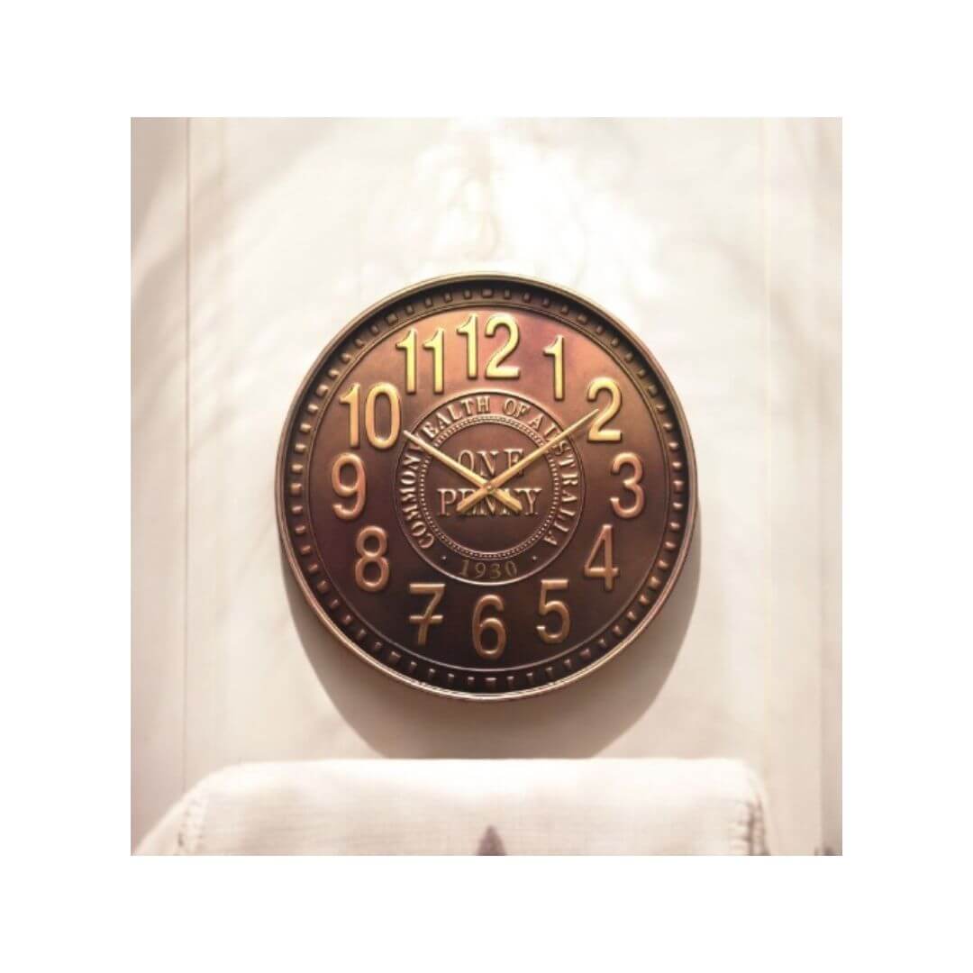 Australian One Penny Wall Clock