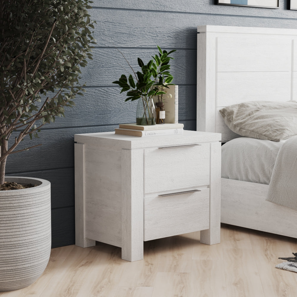 Coral Bay Bedside Table - White