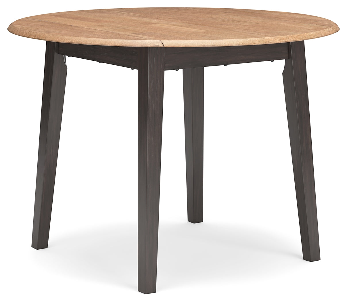 Gesthaven Double Drop Leaf Round Dining Table – Brown/Natural