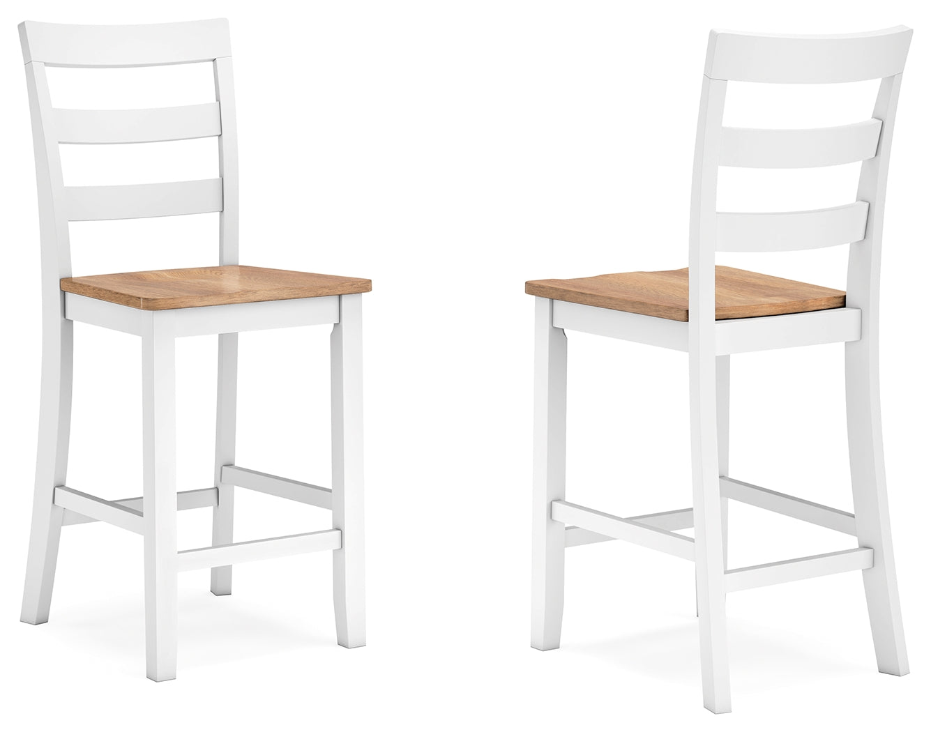 Gesthaven Counter Height Bar Stool – White/Natural