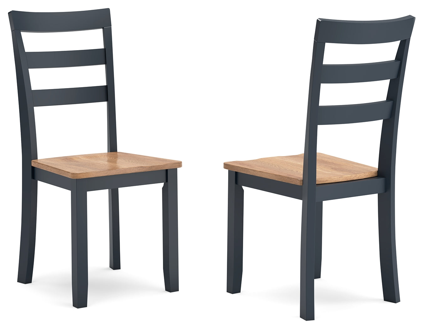 Gesthaven Solid Wood Side Dining Chair – Blue/Natural