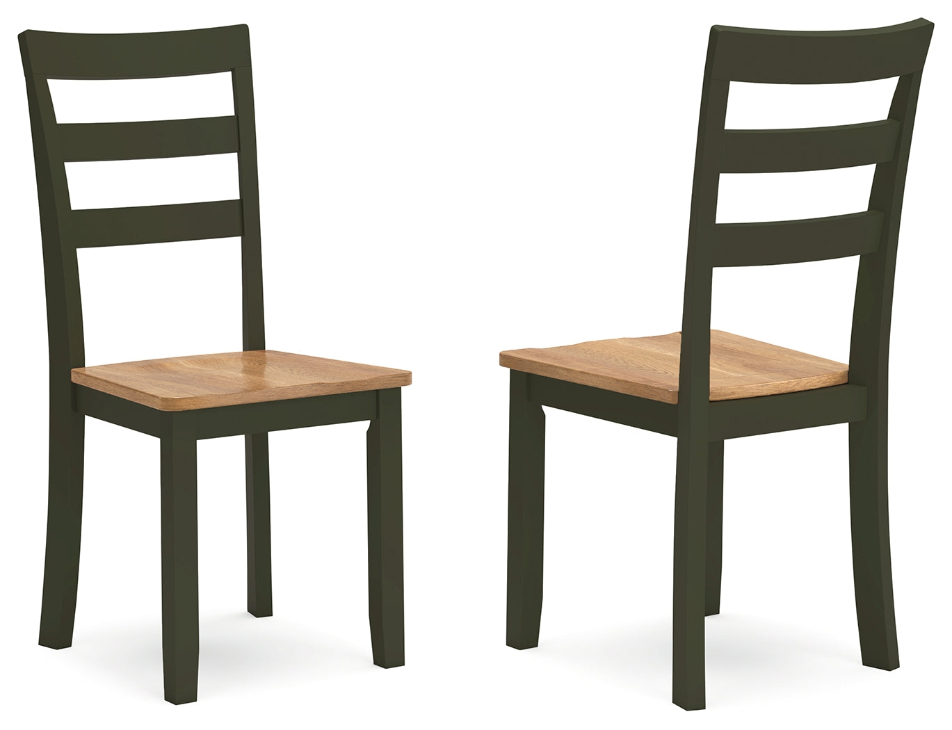 Gesthaven Solid Wood Side Dining Chair – Green/Natural