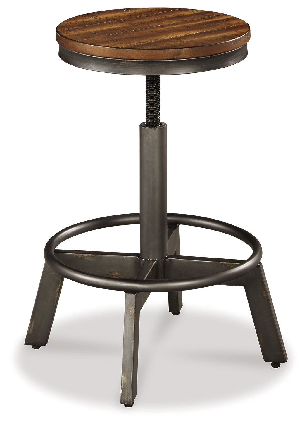 Torjin Adjustable Stool in Two-Tone Brown & Grey