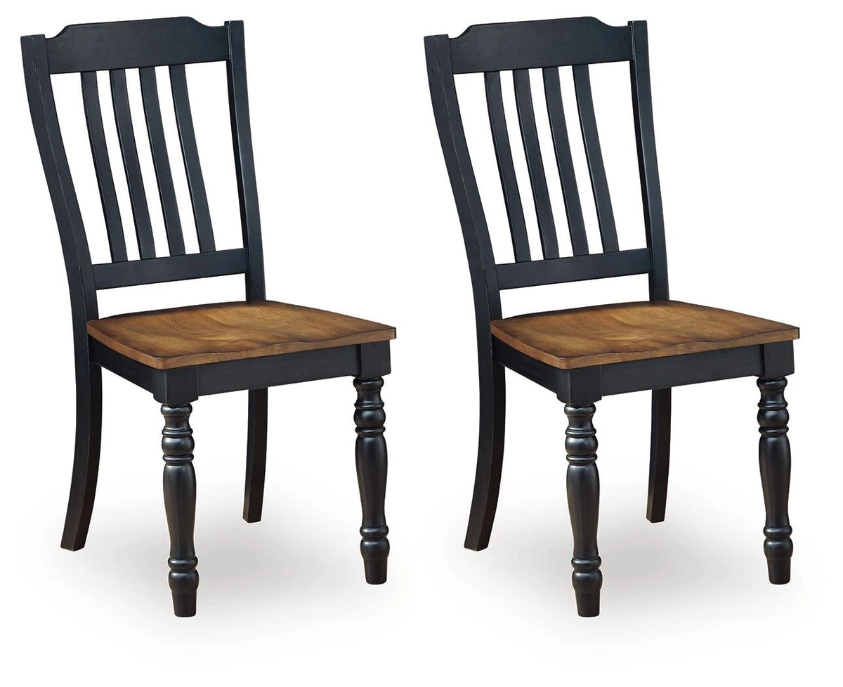 Loganeer Dining Chair – Black/Brown